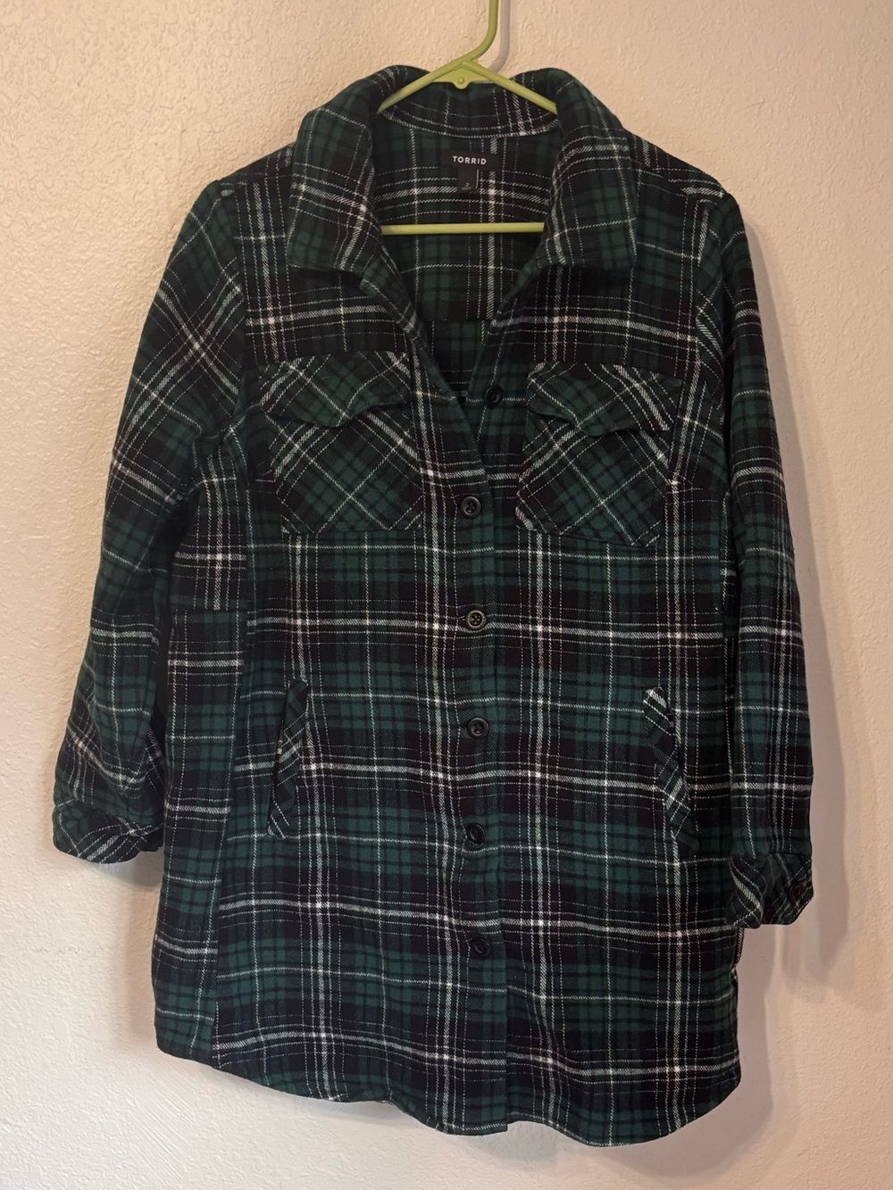 Torrid Plaid Midi Shacket 2X